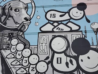 Space Dog Mural