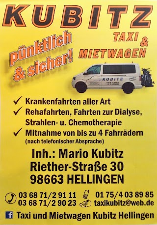 Taxi und Mietwagen Inh. Mario Kubitz