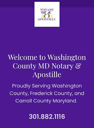 Washington County MD Notary & Apostille