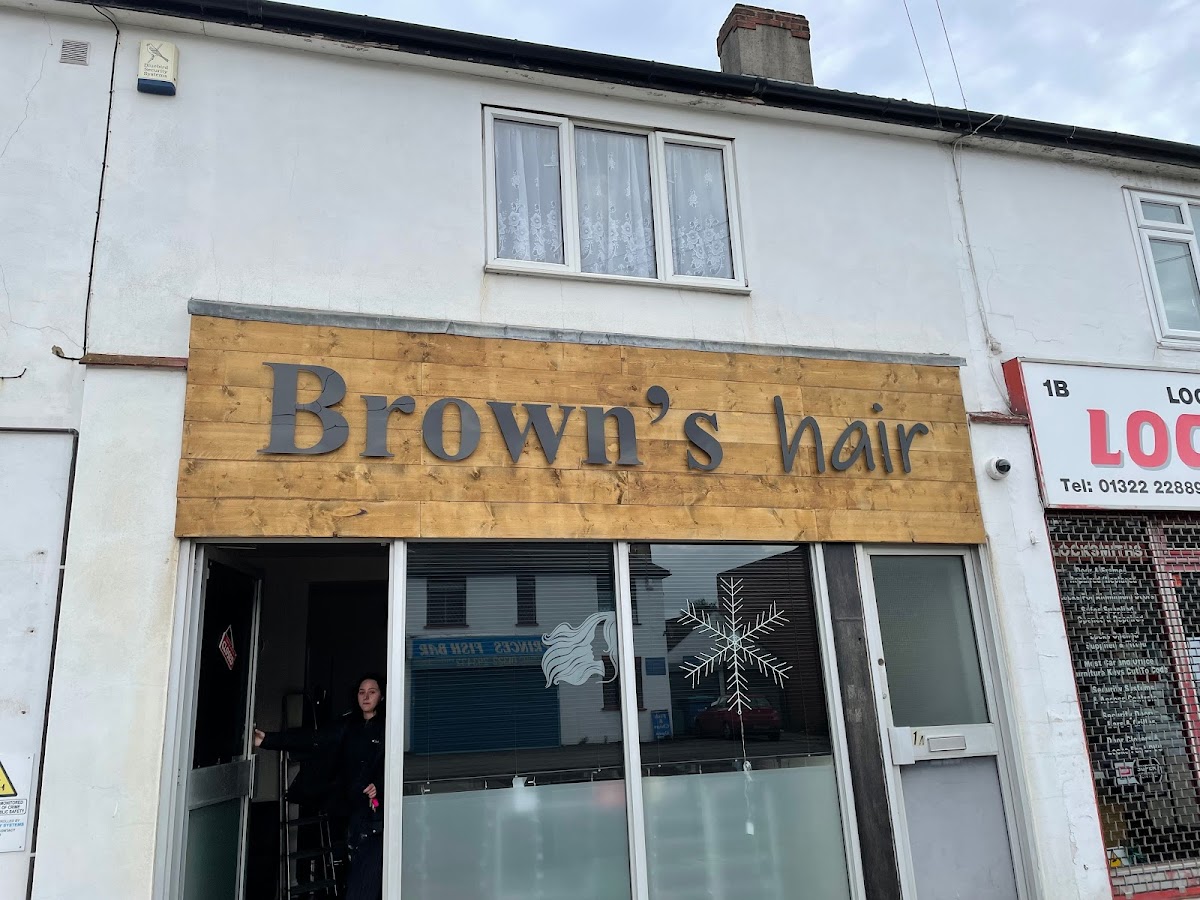 Brown's hair