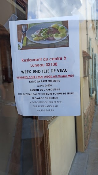 CAFE RESTAURANT DU CENTRE