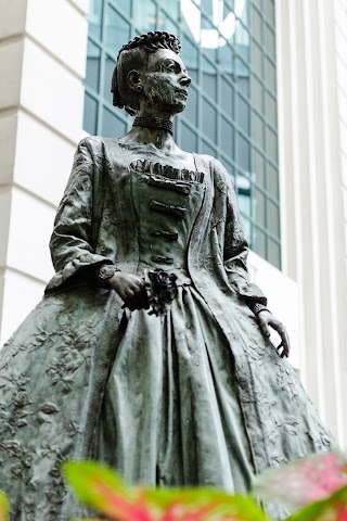 Queen Charlotte Walks in Her Garden Statue