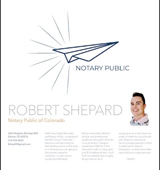 Robert J Shepard, Notary Public