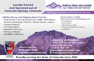 Purple Peak Notary & Tax Solutions - Jenny's Home Office