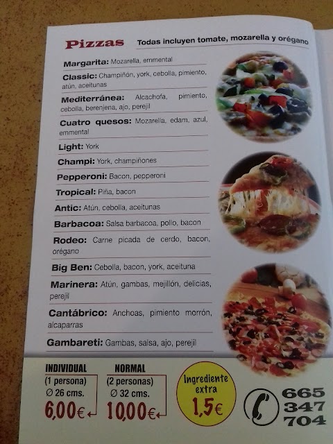 La Pastelería Pizzas