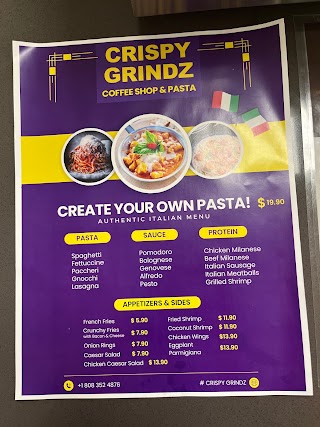 Crispy Grindz Cafe and Italian Pasta