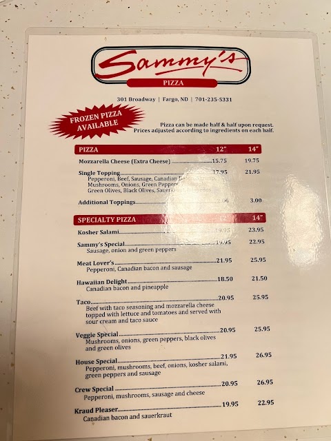 Sammy's | Pizza & Restaurant