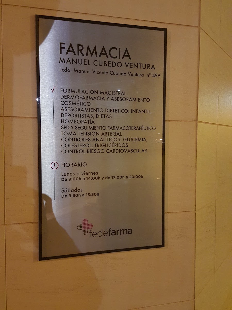 Foto farmacia Cubedo Ventura , Manuel