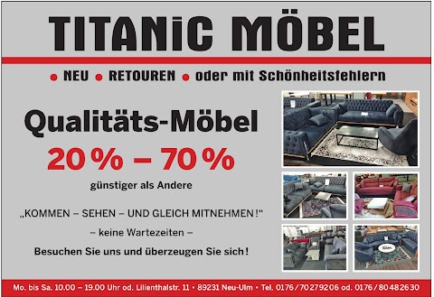 Titanic Möbel Neuware und Retouren