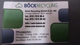 Böck Recycling GmbH & Co. KG Autoverwertung, KEIN TEILEVERKAUF VOR ORT!