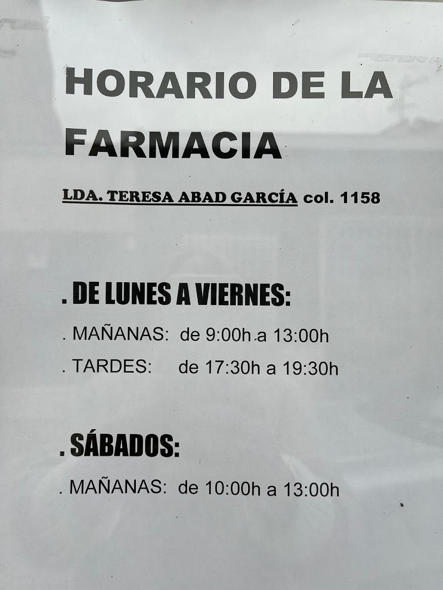 Foto farmacia Teresa Abad García