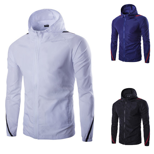 Title 2, Hooded Sun Protection Jacket with Webbing and S...