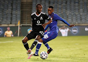 Terrence Dzvukamanja of Orlando Pirates challenged by Grant Kekana of Supersport United. File photo.