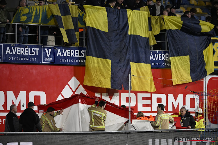 Inquiétude après STVV - Westerlo : un supporter tombe de la tribune du Stayen 