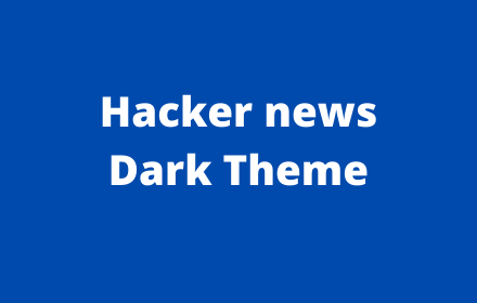 Hacker News Dark Theme Preview image 0