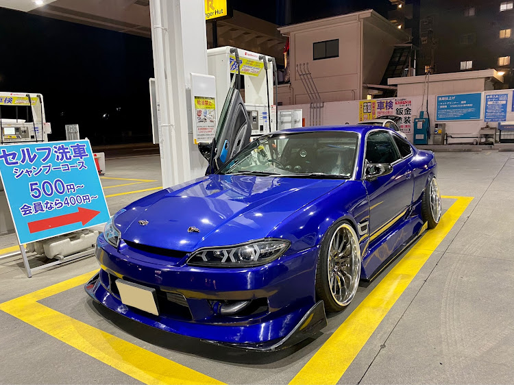 シルビアのガソリンスタンド・ドライブ・帰る・撮影に関するカスタム事例の投稿画像1枚目
