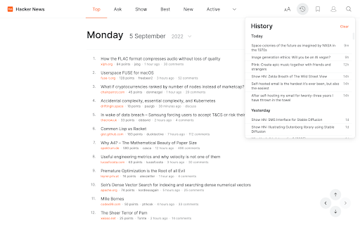 Modern for Hacker News