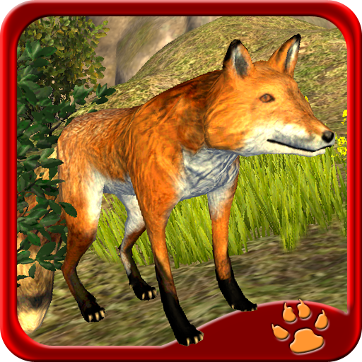 sauvage renard 3D icon