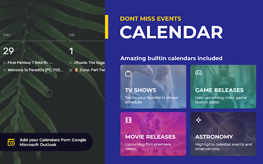 EVENTS CALENDAR Ufouria: Amazing calendars included 