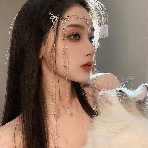 Title 3, Fashion Water Drop Long Tassel Hairpin for wome...