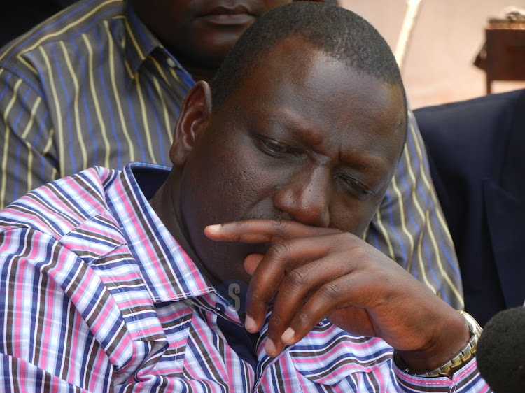 File photo of President-elect William Ruto in a pensive mood.