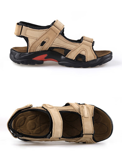 Title 3, Breathable Leather Mens Cowhide Beach Shoes. S...