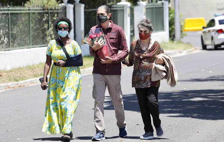 Family and friends visit the Tutu family at their home in Milnerton