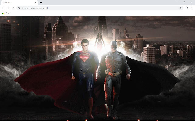 Batman & Superman Wallpapers and New Tab