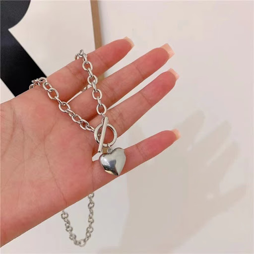 Title 3, Womens Heart Pendant O-shaped Necklace Bracele...
