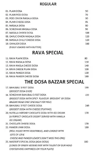 The Dosa Bazzar - 111 Kinds Of Dosa's menu 1