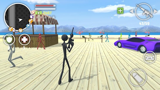 Grand Stickman Auto V Screenshot