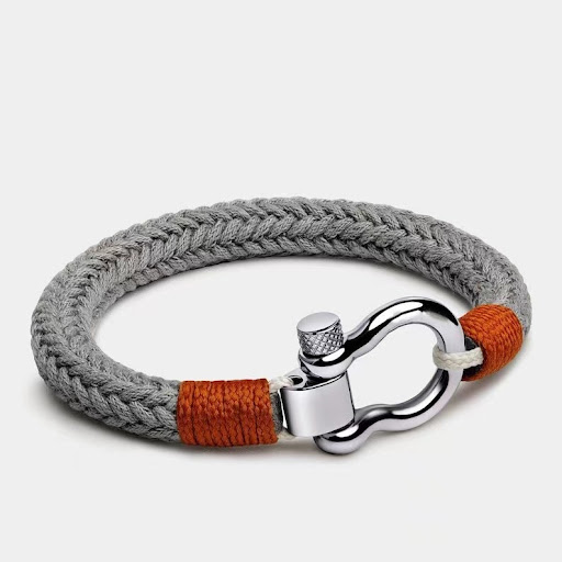 Title 1, Vachette Clasp Anchor Chain Nylon Rope Bracelet...