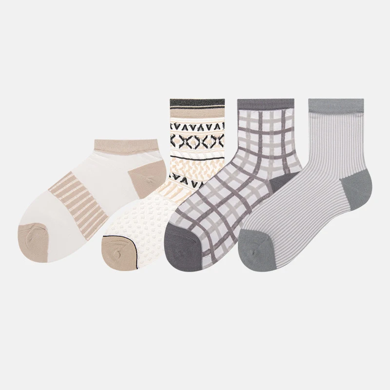 Chaussettes en cristal style princesse douce été fines et transparentes tendance pour un look frais et féminin.