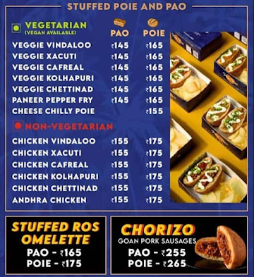 Poie And Pao menu 