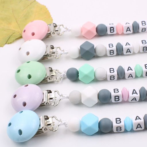Title 3, Silicone Pentagram Pacifier Chain secures pacif...