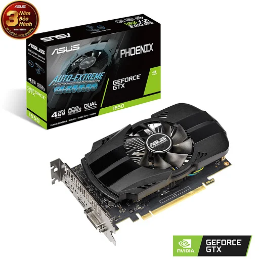 Card màn hình ASUS GeForce GTX 1650 4GB GDDR5 Phoenix (PH-GTX1650-4G)