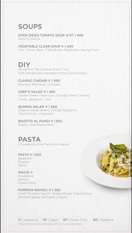 Paasha Lounge menu 1