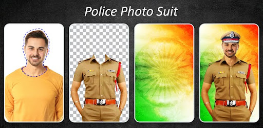 Man Police Suit Photo Editor