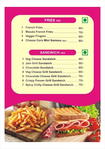 Mani's Burger Hub menu 