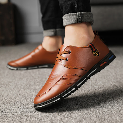 Title 5, Scarpe estive da uomo New Peas in pelle, scarpe...
