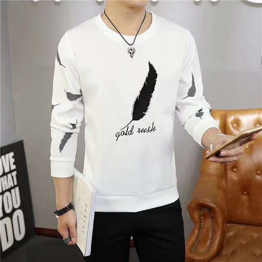 Title 5, Youth feather sweater, casual loose long sleeve...