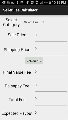 Fee Calc For eBay India Seller