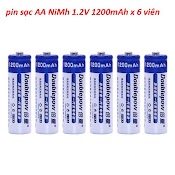 Bộ 6 Pin Sạc Ni - Mh 1.2V Aa 1200Mah Doublepow Cam Kết Dung Lượng Thật