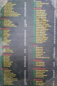 The Shack menu 2