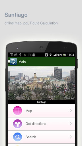 Santiago Map offline