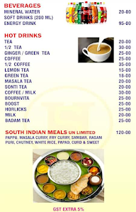 Hotel Surabhi menu 1