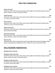 Pra Pra Parantha menu 1