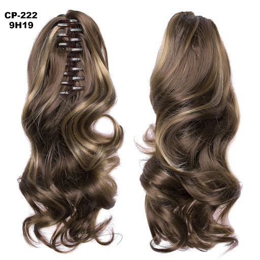 Title 20, Long Wave Ponytail Hairpiece Gray Hair Clip In ...