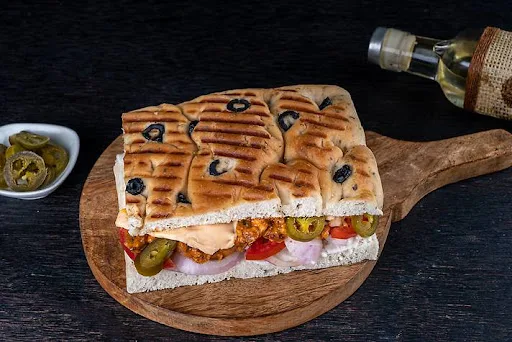 Cheesy Grilled Shawarma Focaccia