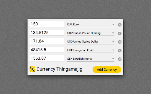 Currency Thingamajig